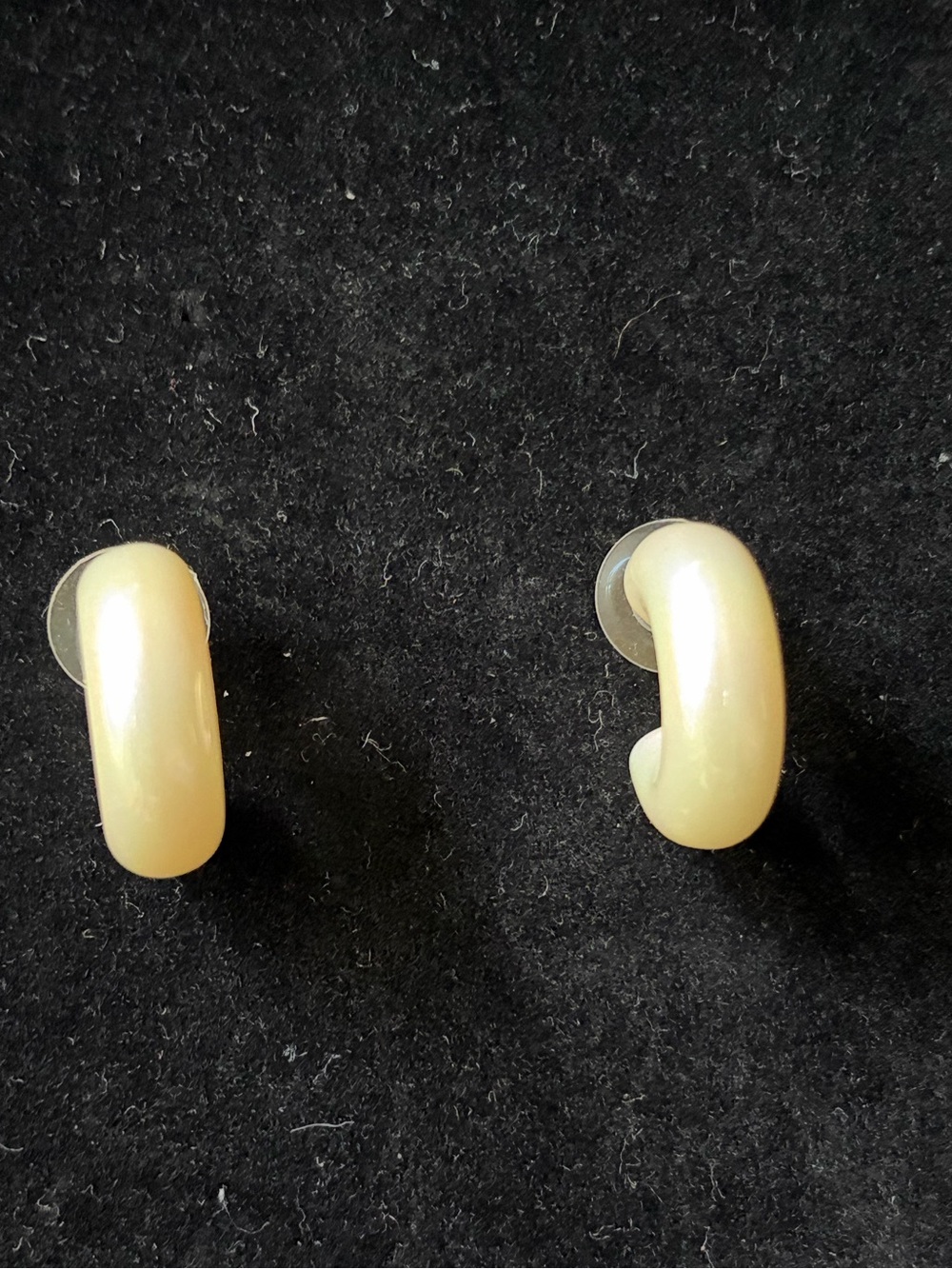 Macy's Cream Hoop Earrings